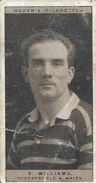 1926 Ogden’s Famous Rugby Players #50 Evan Williams Front